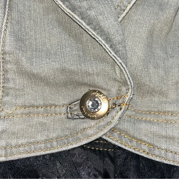 Baby Phat Grey Short denim vest - Picture 4 of 13